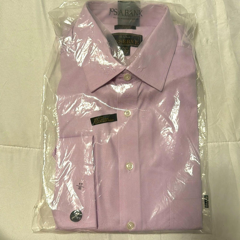 Brand new men’s Jos. A. Bank lavender dress shirt
